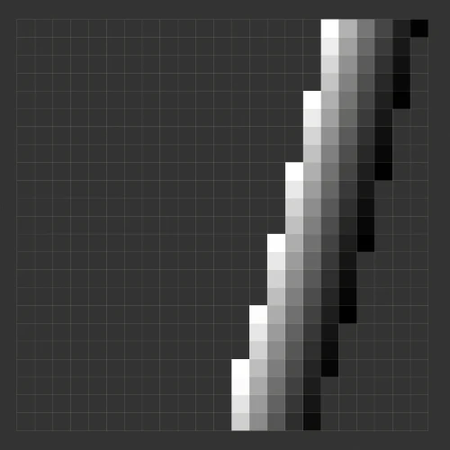 Low-resolution view azimuth values within a detector footprint